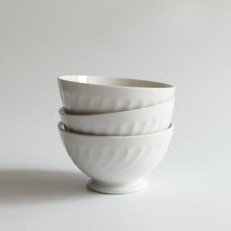 Digoin et Sarreguemines　白釉のカフェオレボウル（在庫３）