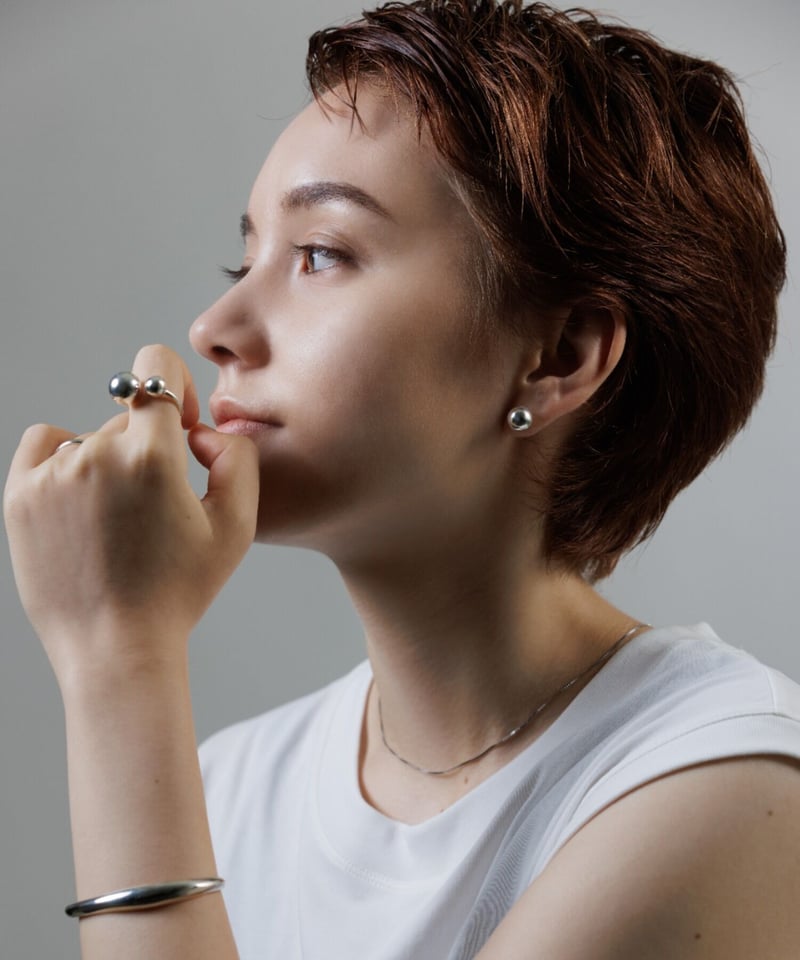 金属アレルギー対応「ieLS」SV925 シルバー ボールピアス 10mm | ieLS