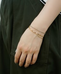 金属アレルギー対応「ieLS」ステンレス　3連チェーンブレスレット