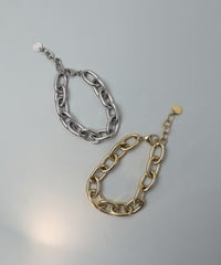 金属アレルギー対応「ieLS」ステンレス　ボリュームチェーンブレスレット