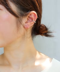 金属アレルギー対応「ieLS」ステンレス　ツイストイヤーカフ(片耳)