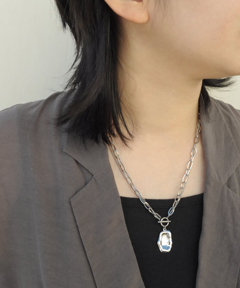 金属アレルギー対応「ieLS」ステンレス ダブルチェーンデザイン