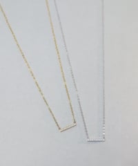 金属アレルギー対応「ieLS」ステンレス　CZバーネックレス