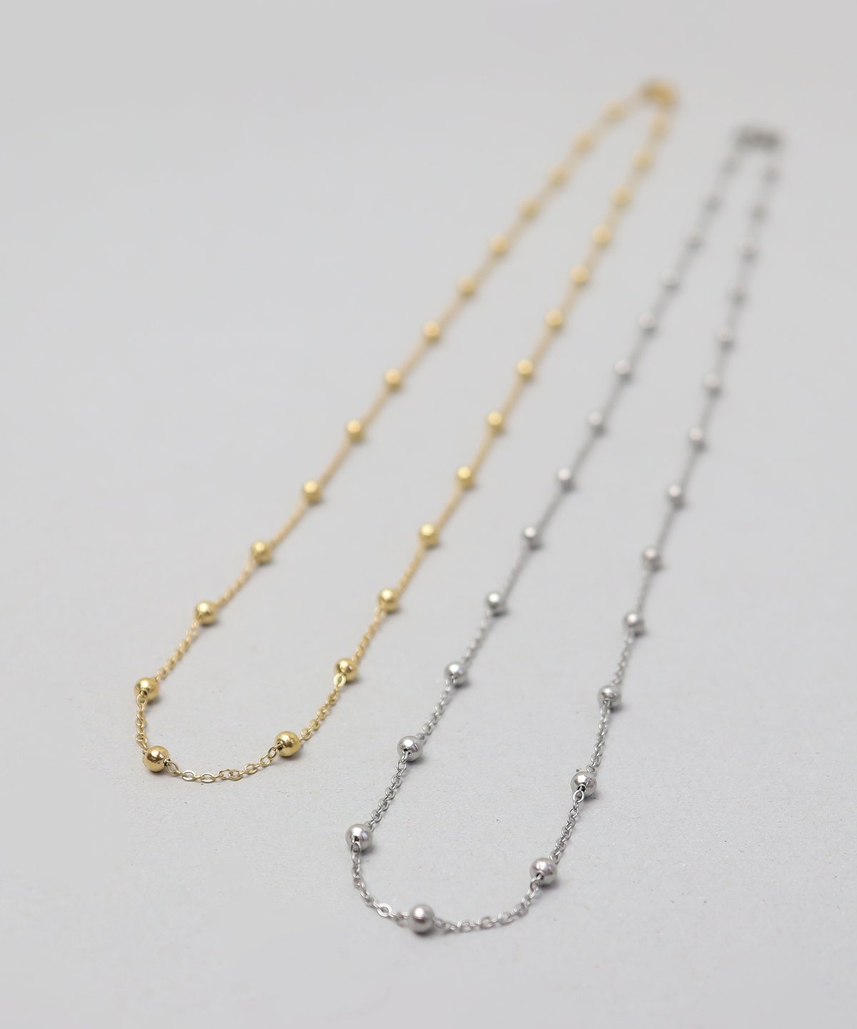 金属アレルギー対応 「ieLS」 ステンレス ボールチェーン ネックレス