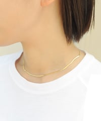 金属アレルギー対応「ieLS」ステンレス　フラットスネークチェーン2mm