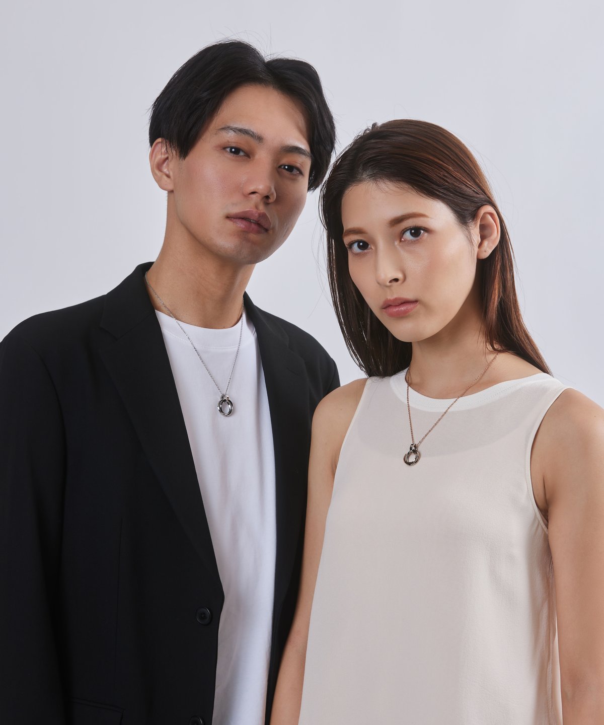 楽天市場】ペアネックレス 永遠の愛 大人 カップル シンプル