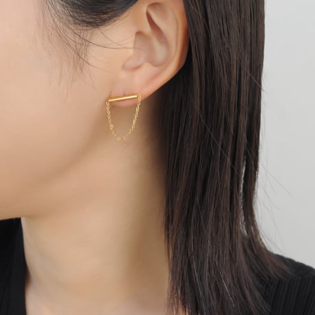 ieLS」チェーンピアス【ubu】-