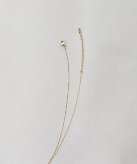 金属アレルギー対応「ieLS」ステンレス　シェルパール/イミテーションターコイズ　ネックレス