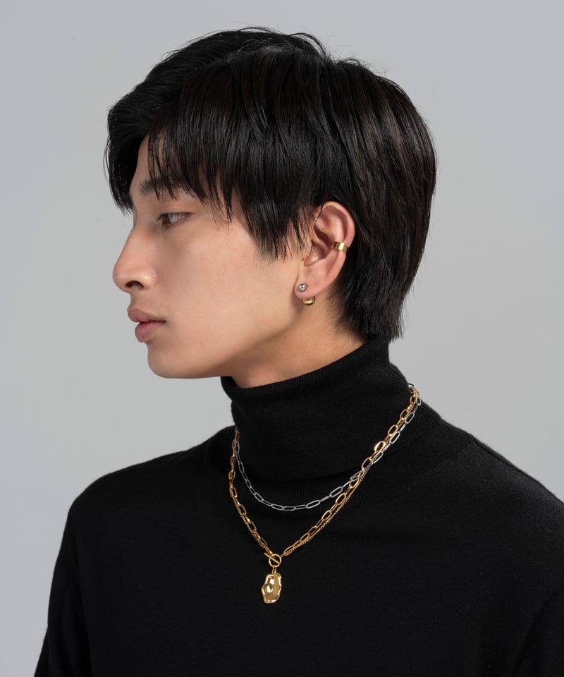 金属アレルギー対応「ieLS」ステンレス ダブルチェーンデザイン