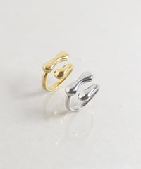 金属アレルギー対応「ieLS」ステンレス　ダブルラインリング