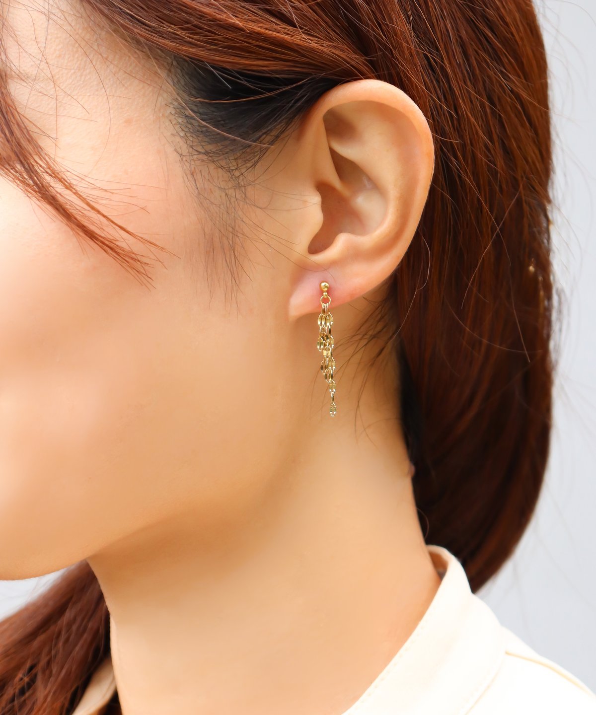 金属アレルギー対応「ieLS」ステンレス ペタルチェーンピアス | ieLS 