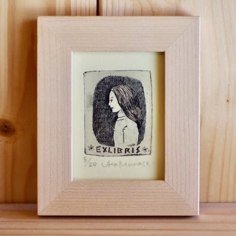 [Exlibris 01] Etching on paper ：Exlibris 01（銅版画）
