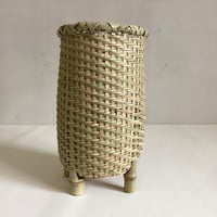 【上平竹細工店】栗とりかご(中)