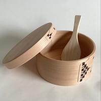 【大館工芸社】おひつ隅丸(七寸木地仕上げ)