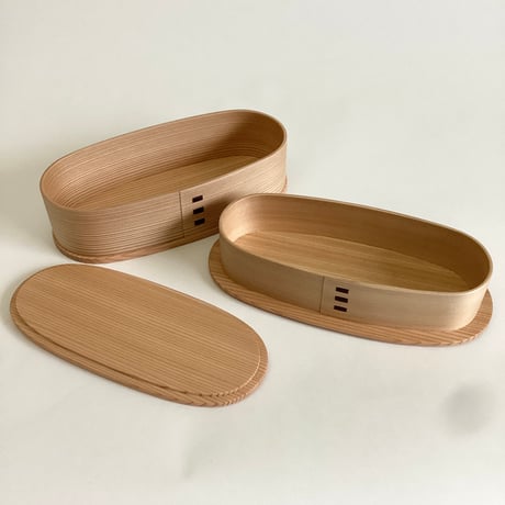 【大館工芸社】曲げわっぱ　やぐら弁当箱