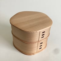 【大館工芸社】曲げわっぱ　梅花弁当箱