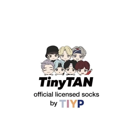 TinyTAN heart socks (Magic Door) V-ブイ