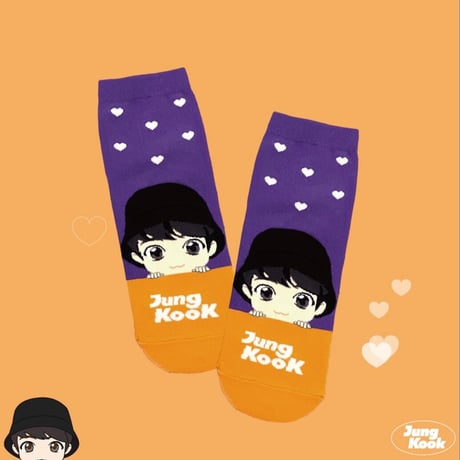 TinyTAN heart socks (Magic Door) JungKook-ジョングク
