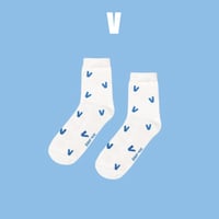 BTS name socks (IDOL)V-ブイ