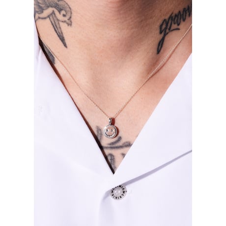 Zombie smiley charm