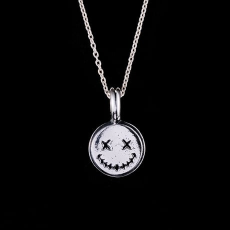 Zombie smiley charm