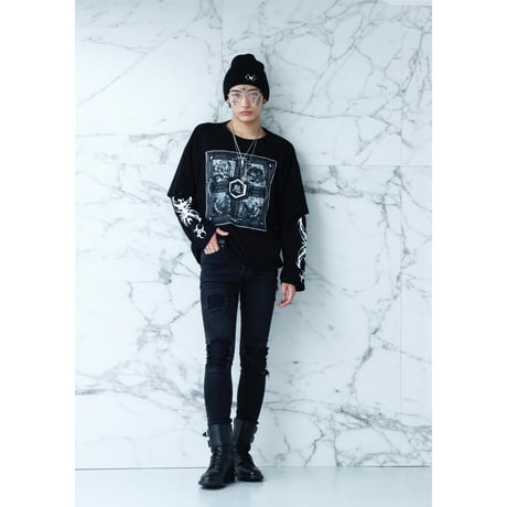 DISTRUST LAYERED T-SHIRT