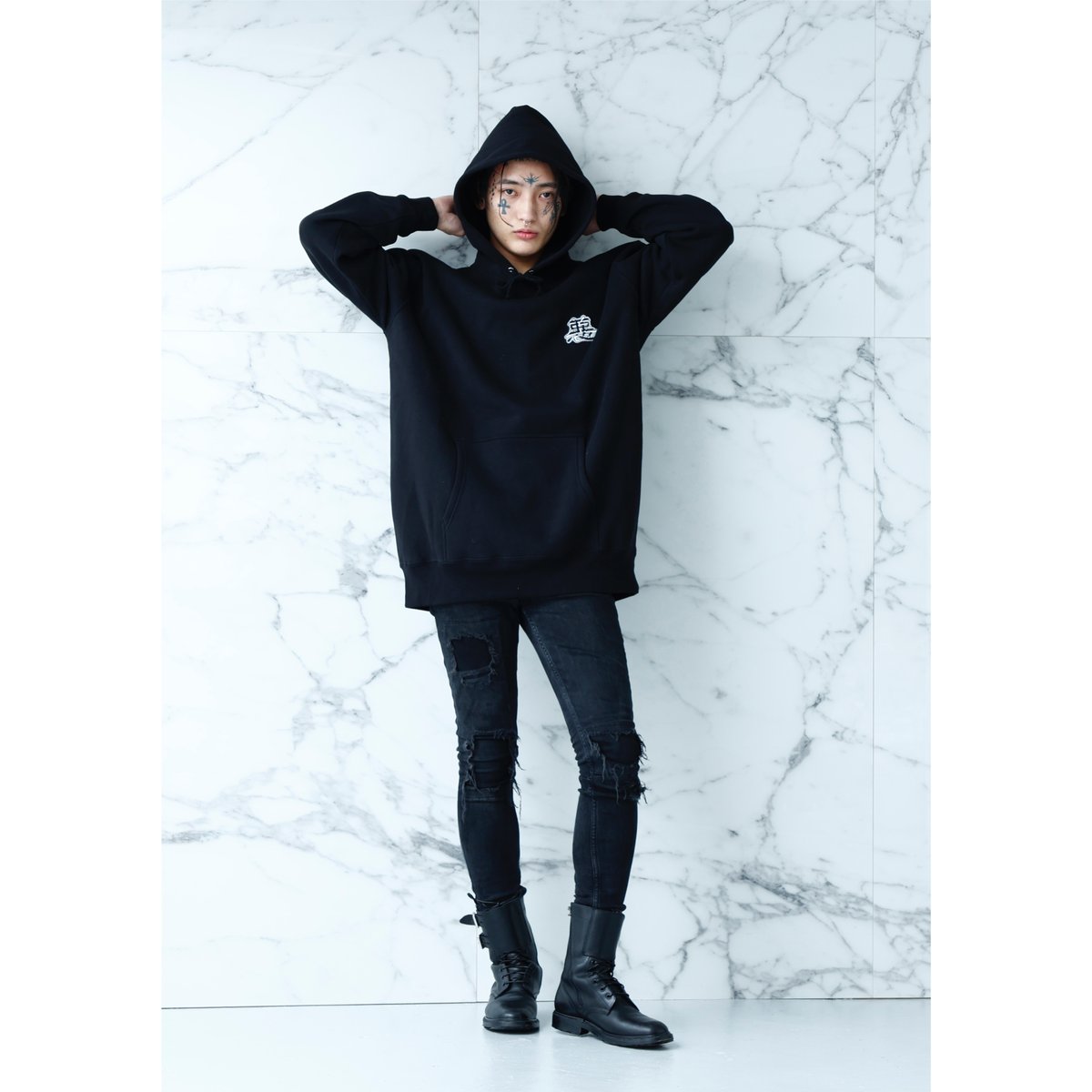 AKUTO HOODIE (BLACK) | million dollar orchestra