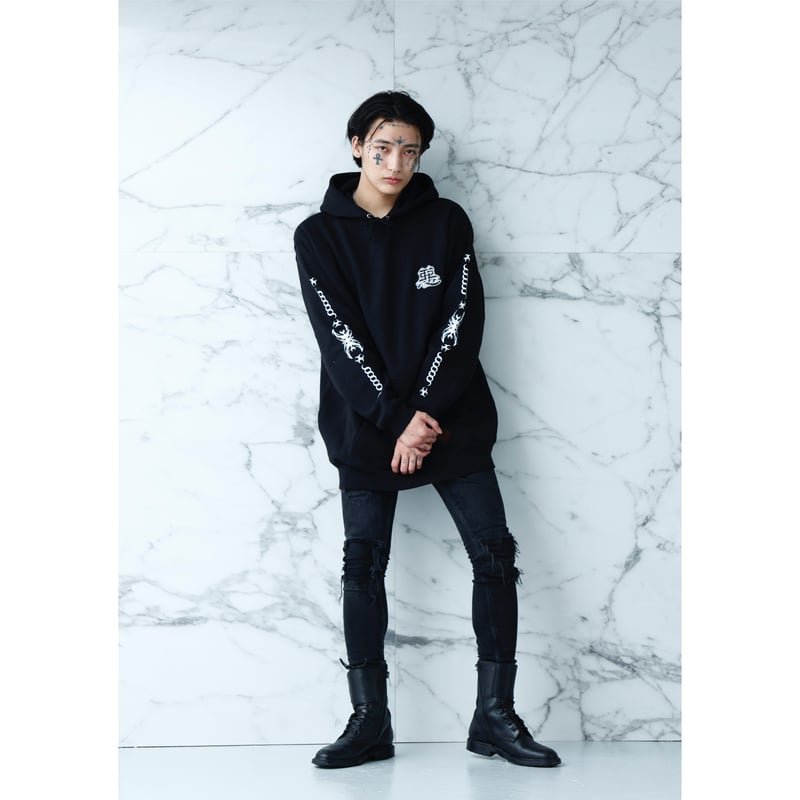 AKUTO HOODIE (BLACK) | million dollar orchestra