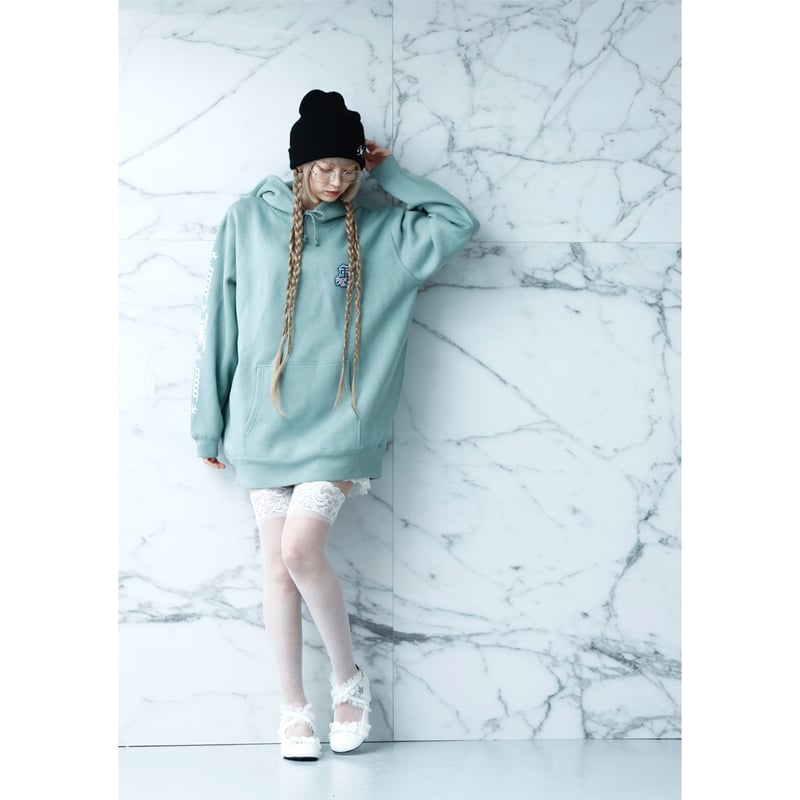 AKUTO HOODIE (SMOKY GREEN) | million dollar orc