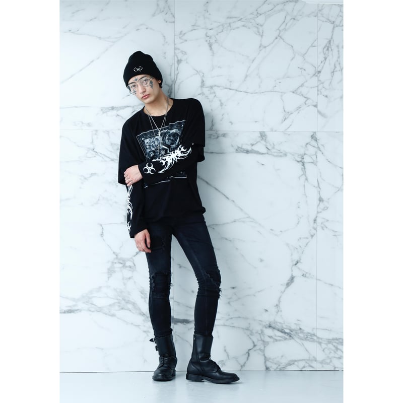 DISTRUST LAYERED T-SHIRT | million dollar orche