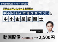 【動画配信】基本講義「中小M&A市場改革プランと中小企業診断士」事業承継支援コンサル研究会2025年12月