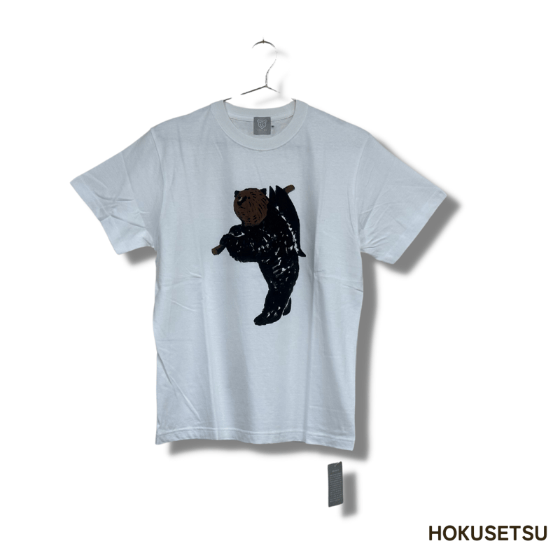 木彫り熊 八雲エイトTシャツ | 八雲町丘の駅オンラインショップ 木彫り熊 八雲エイトTシャツ | 八雲町丘の駅オンラインショップ