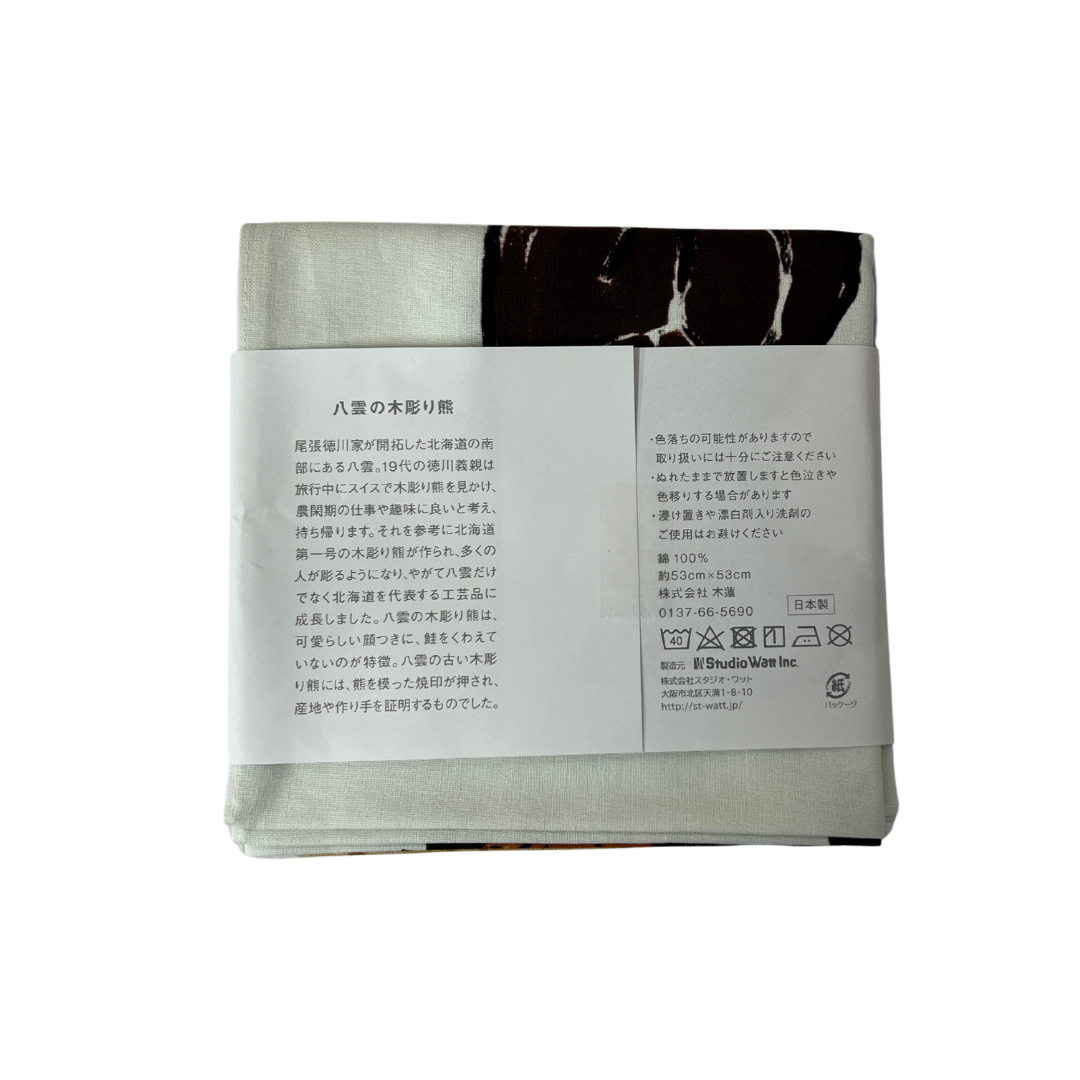 木彫り熊 バンダナ | 八雲町丘の駅オンラインショップ