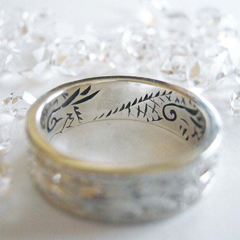 唐草】和彫 龍棲～りゅうのすみか シルバーリング【猛龍】たけきりゅう