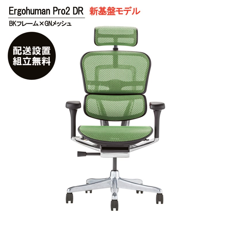新基盤モデル＞エルゴヒューマンPro2ハイタイプ-DR-BKフレーム(配送