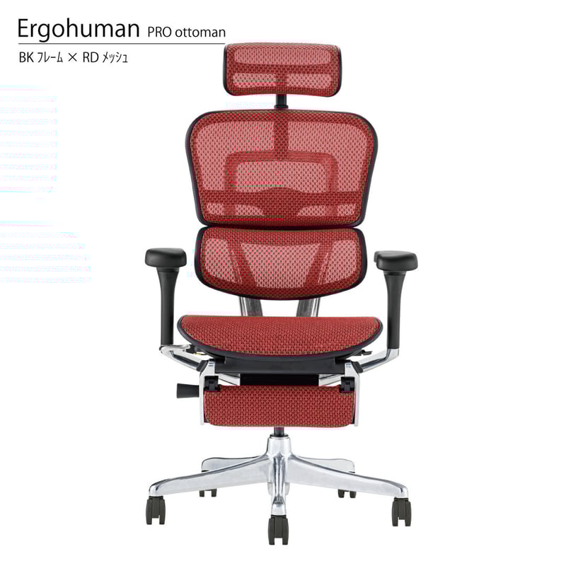 エルゴヒューマンプロ2オットマン ブラック ErgohumanPRO2