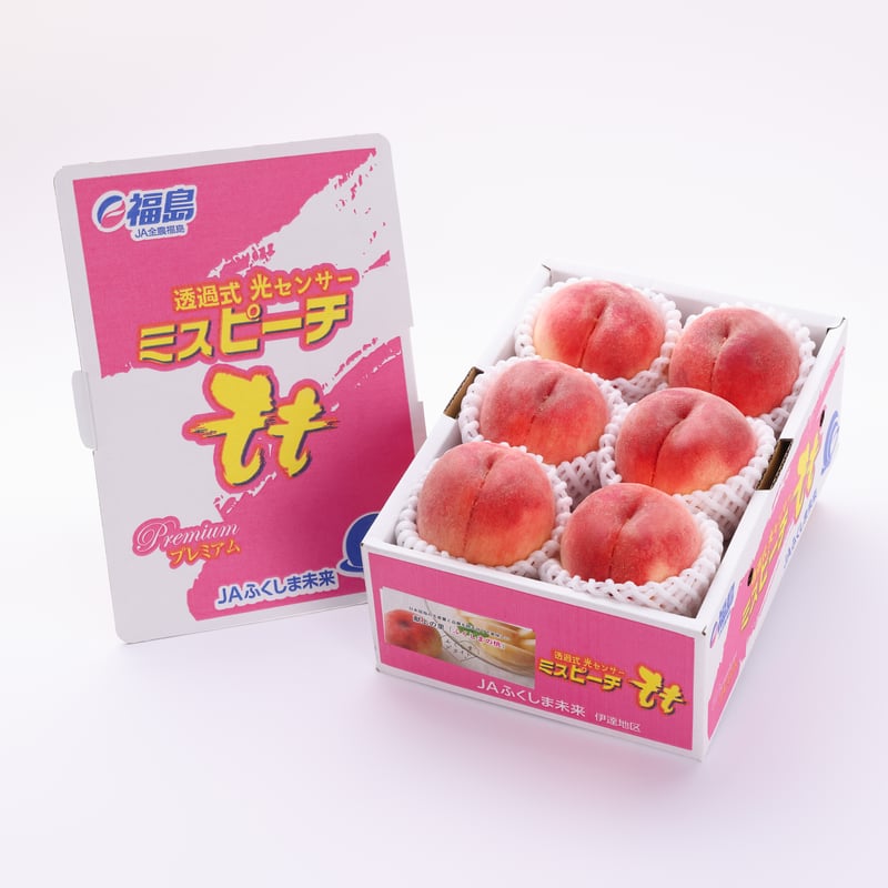 福島県産 プレミアム光センサー桃 1.7キロ 特秀6個入 | fresh