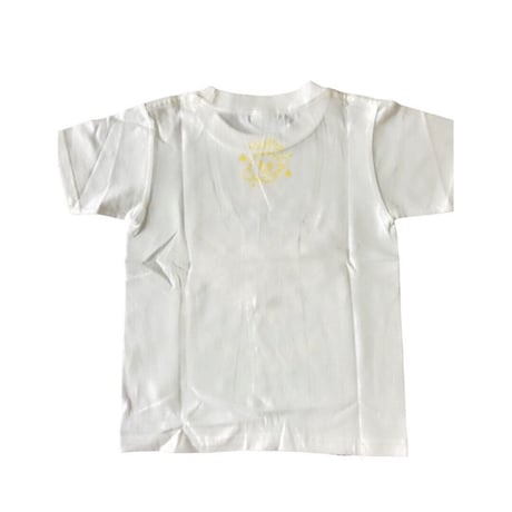 LEX x CheeRing School コラボレーションTシャツ グレーxイエローロゴ