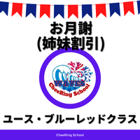 【ユースクラス・ブルーレッドクラス(姉妹割引)】お月謝