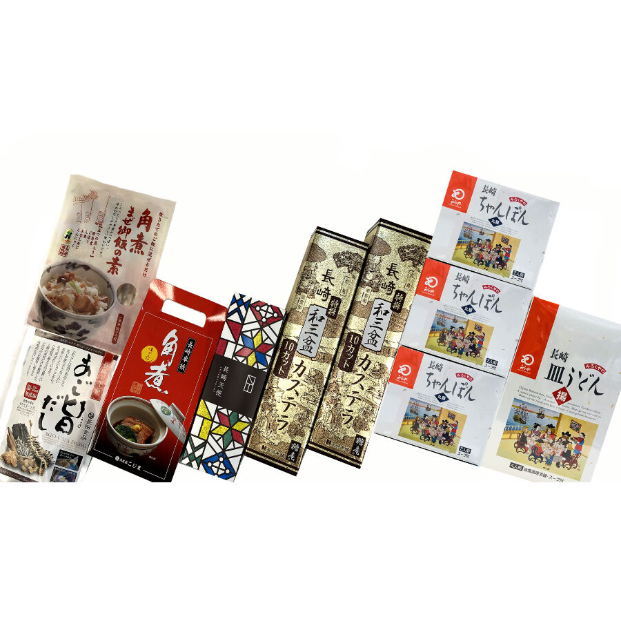 長崎ちゃんぽんカステラセットL | 長崎お土産すみや