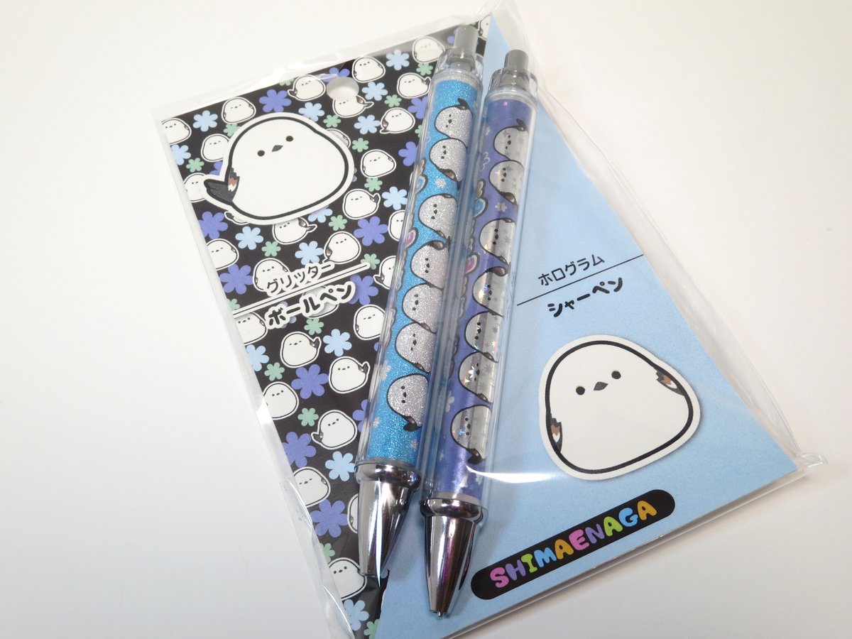 シマエナガ ホロラメ ボールペン＆シャープペンセット | まりもっこり 