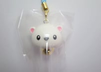 円山動物園 ホッキョクグマ鈴【ブルー根付】