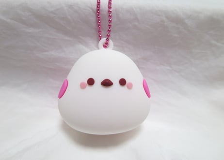 シマエナガ　ラバーマスコット（ピンク）