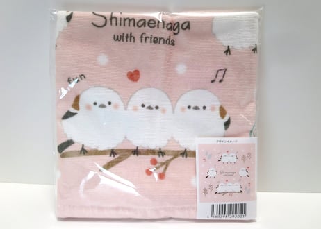 シマエナガタオル（ピンク）