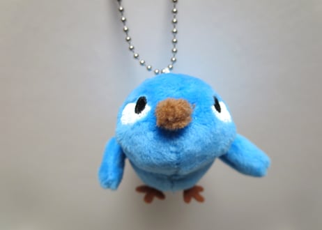 美瑛　青い鳥マスコット（飛び）