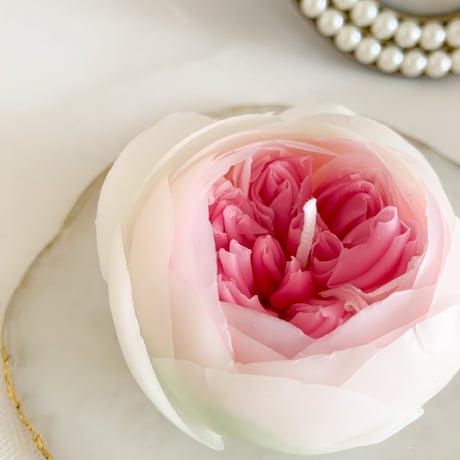 ブライダルメイプルローズキャンドル　（　Bridal maple rose candle　）（受注生産）