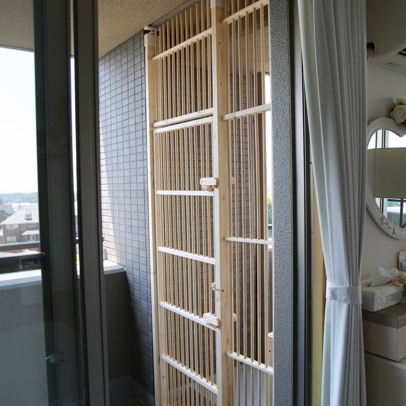 にゃんこフェンス 侵入・外出防止フェンス 【1枚開き戸タイプ】 賃貸OK