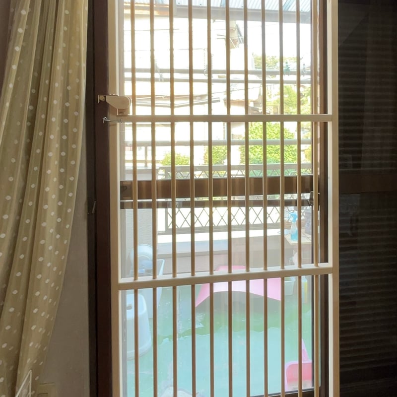 にゃんこフェンス 猫の脱走防止扉【掃き出し窓用】 引き戸の木製