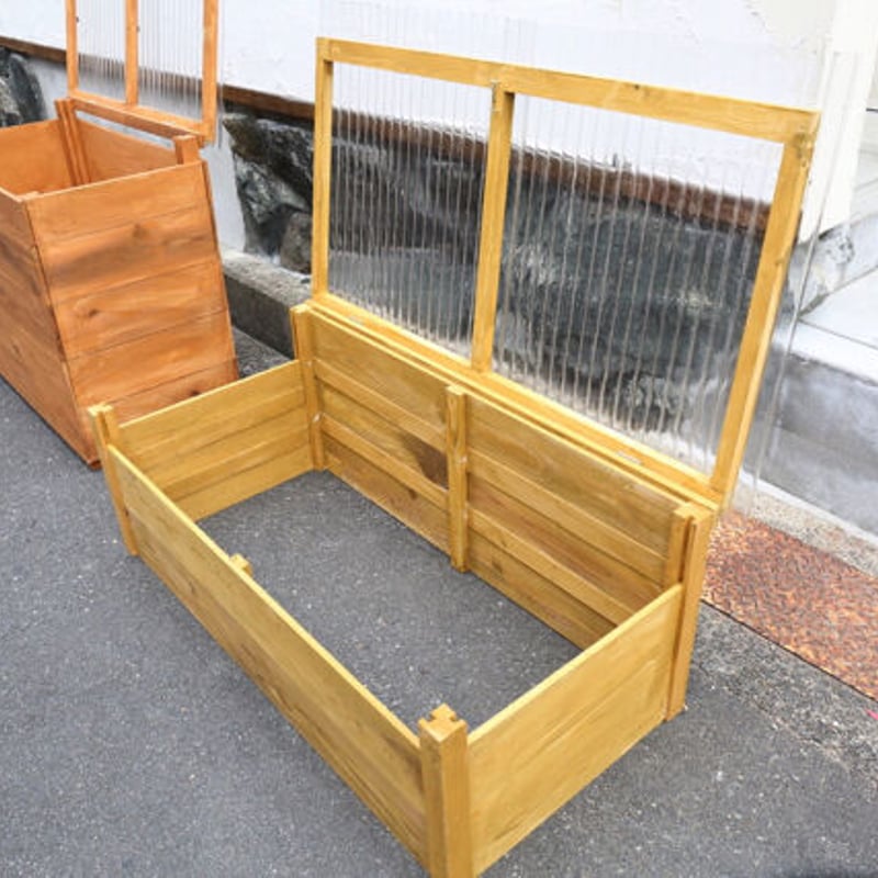 木製コンポスト 家庭用エコ堆肥作り 土の上に置くだけで簡単！生ごみを