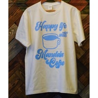 “Coffee cup in Blue Ink” Organic cotton 100% ※送料無料